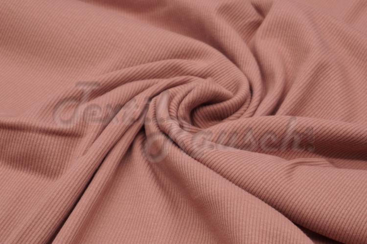 Rippstrickjersey 230g Altrosa