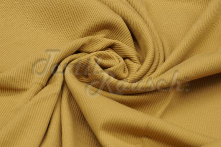 Rippstrickjersey Senf