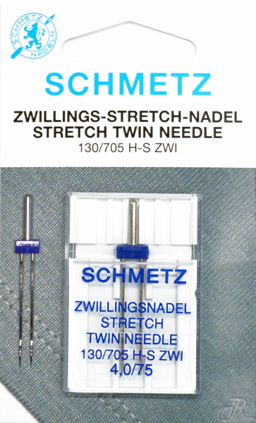 Zwillings-Stretch-Nadel NM 75 - 4.0mm