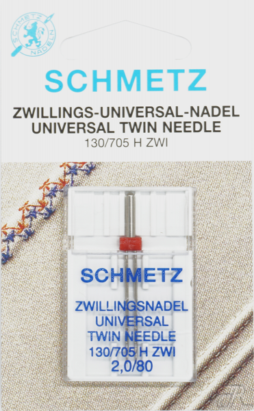 Zwillings-Universal-Nadel NM 80 - 2.0mm