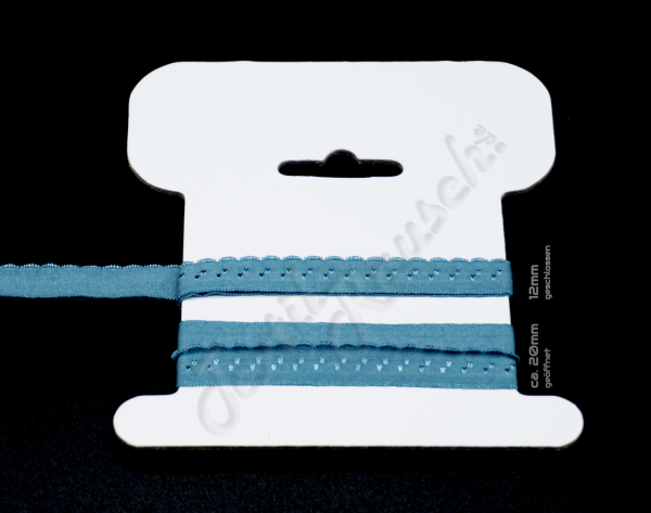 Einfassband elastisch - Stahlblau