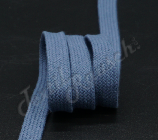 Flachkordel 17mm - Jeans Mittel