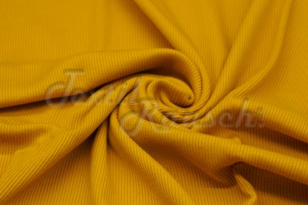 Rippstrickjersey Ocker