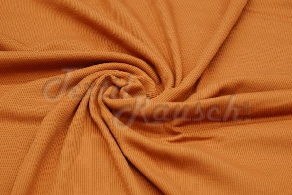 Rippstrickjersey Cognac