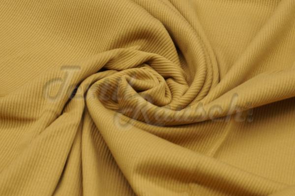 Rippstrickjersey Senf