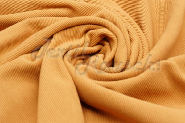 Rippstrickjersey Ocker