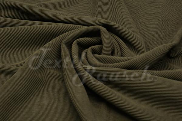 Rippstrickjersey Armeegrün